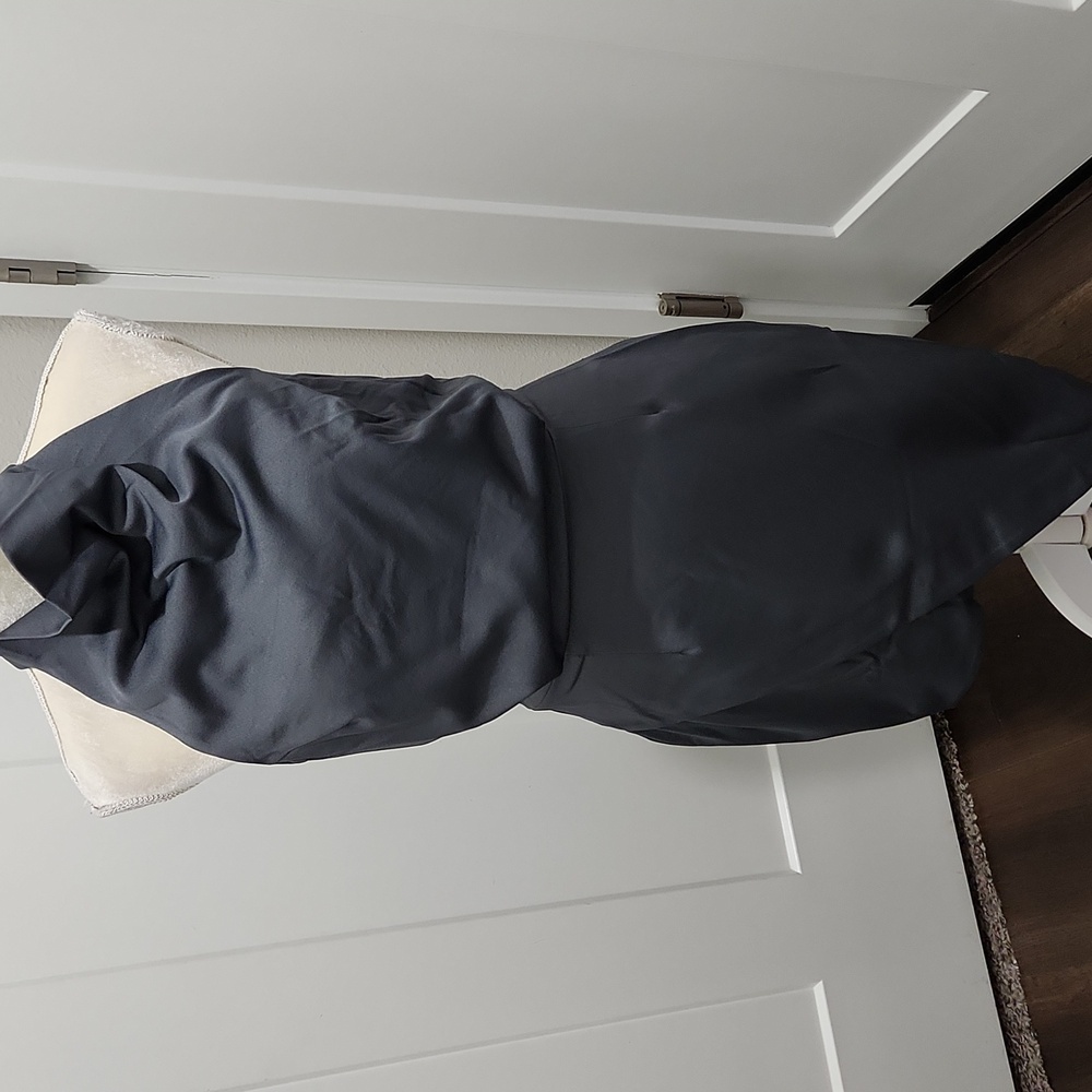 Elliatt | Dresses | Nwot Elliatt Camo Asymmetric Satin Cocktail Dress In Gray Sz M